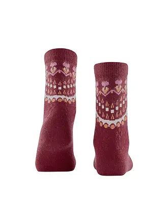 FALKE | Chaussettes black | dunkelrot